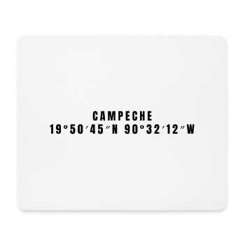 Campeche Mexiko Koordinaten - Mousepad (Querformat) - Weiß - Vorne