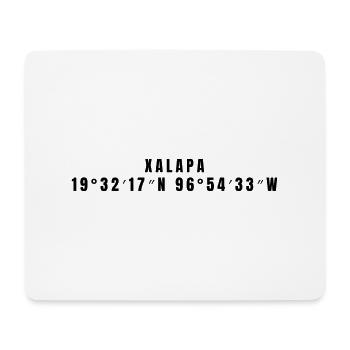 Xalapa Mexiko Koordinaten - Mousepad (Querformat) - Weiß - Vorne
