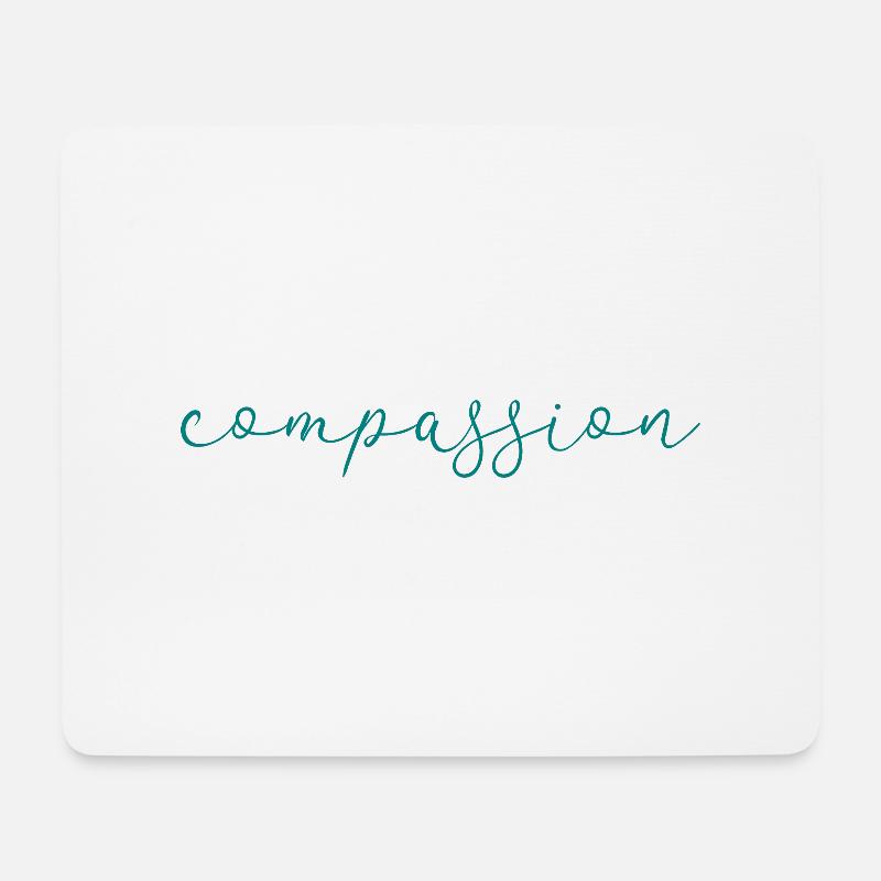 compassion - Mouse Pad (horizontal) - white