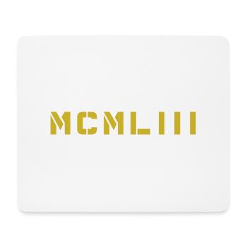 Römische Zahl Geburtsjahr Made in 1953 - Mousepad (Querformat) - Weiß - Vorne