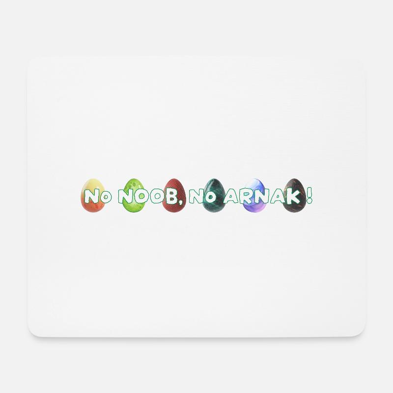 No Noob no arnak! - Mousepad (Querformat) - Weiß