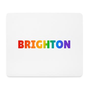 Brighton rainbow LGBTQ gay pride - Mouse Pad (horizontal) - white - Front
