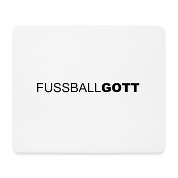 Fussball - Fussball Gott - Mousepad (Querformat) - Weiß - Vorne
