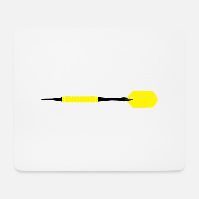 Dart - Mousepad (Querformat) - Weiß