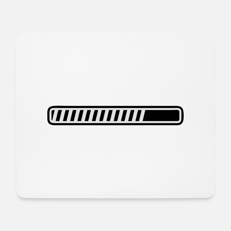 Ladebalken - Mousepad (Querformat) - Weiß
