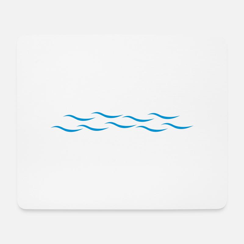 Waves - Mouse Pad (horizontal) - white
