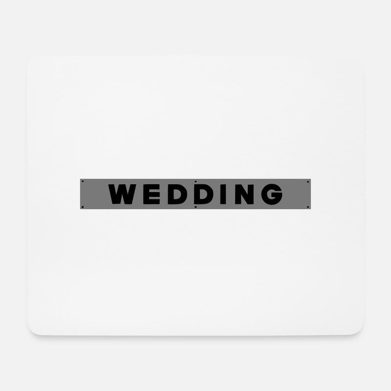 WEDDING Berlin - Mousepad (Querformat) - Weiß