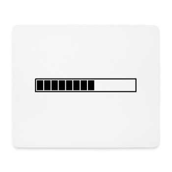 barre de chargement à personnaliser - Tapis de souris (format paysage) - blanc - Devant
