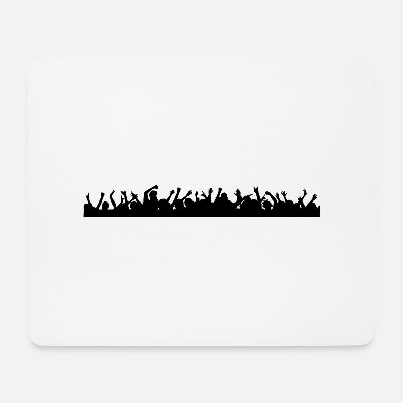 crowd_people - Mousepad (Querformat) - Weiß