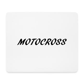 motocross - Tapis de souris (format paysage) - blanc - Devant