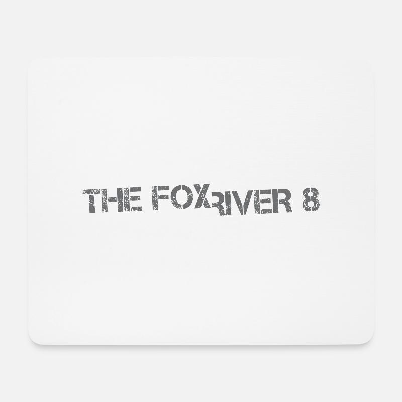 Der Fox River 8 - Mousepad (Querformat) - Weiß