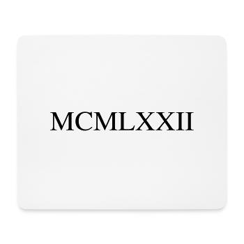 1972 - Mouse Pad (horizontal) - white - Front
