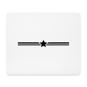 trennstrich_stern_t1 - Mouse Pad (horizontal) - white - Front