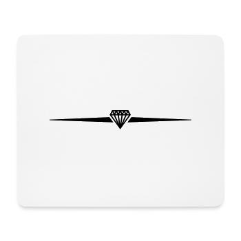 diamond_line__f1 - Mousepad (Querformat) - Weiß - Vorne