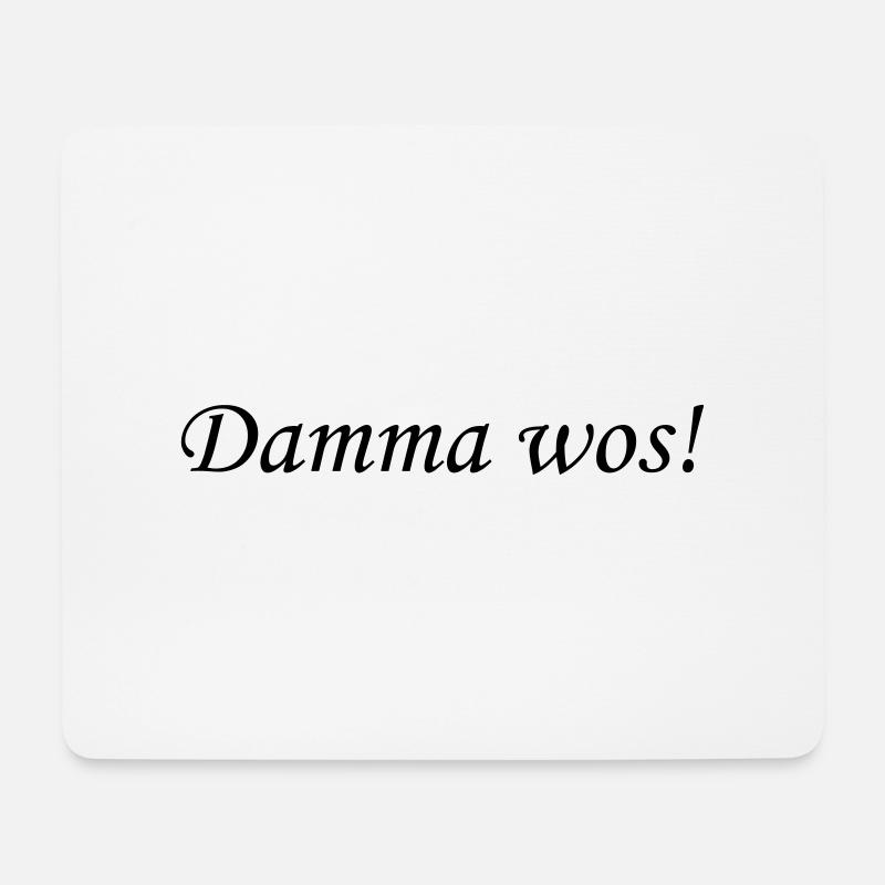 Damma wos! - Mousepad (Querformat) - Weiß