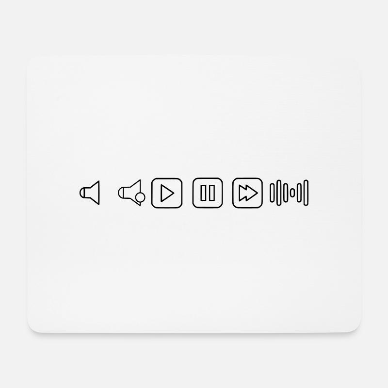 Music bar - Mouse Pad (horizontal) - white