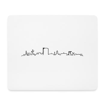 Skyline - Oberhausen - Mousepad (Querformat) - Weiß - Vorne