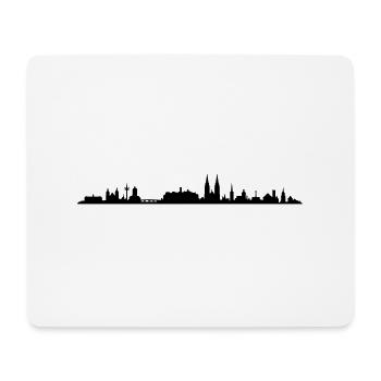 Skyline - Regensburg - Mousepad (Querformat) - Weiß - Vorne