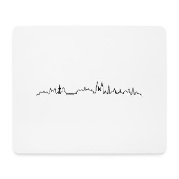 Skyline - Regensburg - Mousepad (Querformat) - Weiß - Vorne