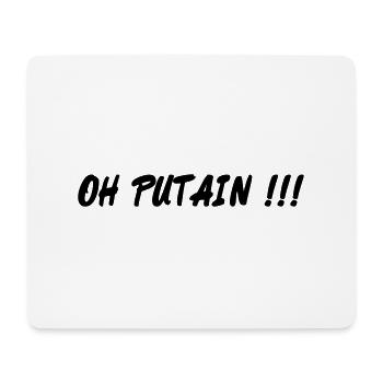 oh putain - Tapis de souris (format paysage) - blanc - Devant