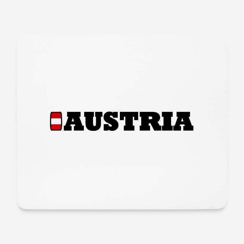 Austria / Österreich - Mousepad (Querformat) - Weiß