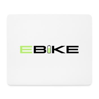 E BIKE - Tapis de souris (format paysage) - blanc - Devant