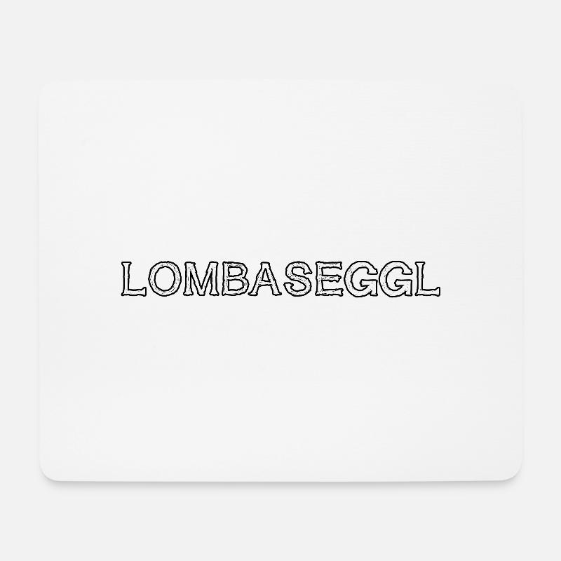 Lombaseggl Schwäbisch | Schwäbisches Schempfword - Mousepad (Querformat) - Weiß
