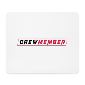 crew member - Mouse Pad (horizontal) - white - Front