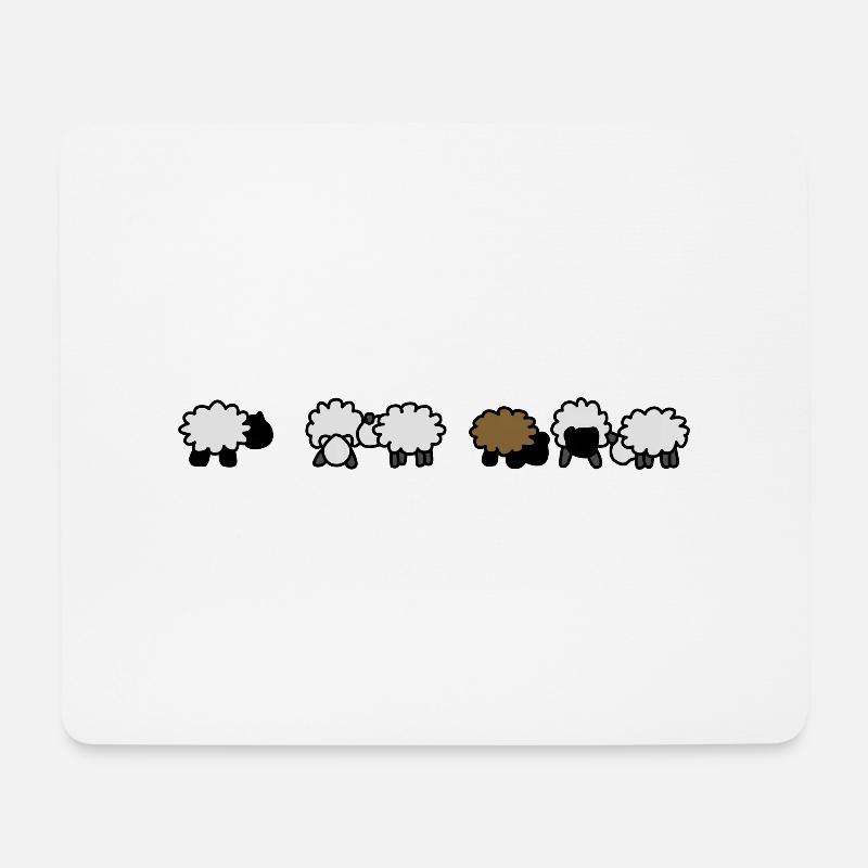 Sheep - Mouse Pad (horizontal) - white