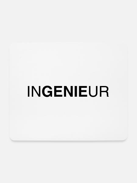 ingenieur 01 - Mousepad (Querformat) - Weiß