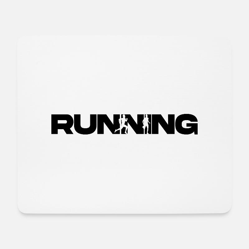 Running Lauf Läufer Runner Trailrun Hobby Sport - Mousepad (Querformat) - Weiß