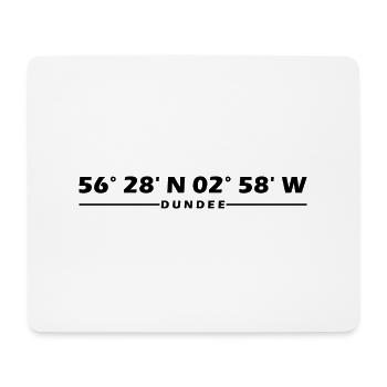 Dundee Koordinaten - Mousepad (Querformat) - Weiß - Vorne