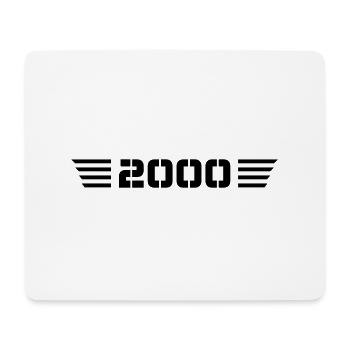 Year of birth Birthday Born In - Made in 2000 - Mouse Pad (horizontal) - white - Front