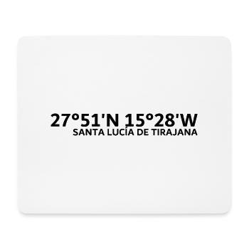 Santa Lucía de Tirajana Koordinaten - Mousepad (Querformat) - Weiß - Vorne