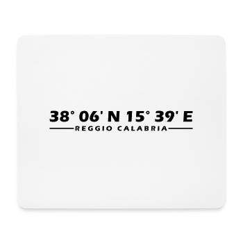 Reggio Calabria Coordinates - Mouse Pad (horizontal) - white - Front