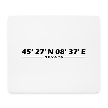 Novara Coordinates - Mouse Pad (horizontal) - white - Front