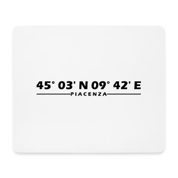Piacenza Coordinates - Mouse Pad (horizontal) - white - Front