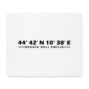 Reggio nell'Emilia Coordinates - Mouse Pad (horizontal) - white - Front
