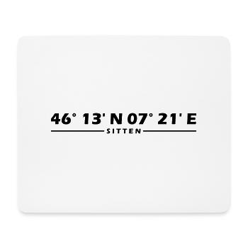 Customs Coordinates - Mouse Pad (horizontal) - white - Front
