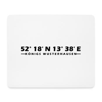 Coordonnées de Königs Wusterhausen - Tapis de souris (format paysage) - blanc - Devant