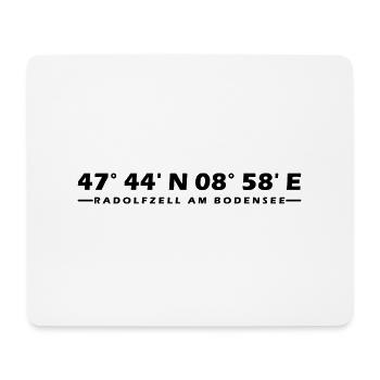 Radolfzell am Bodensee Koordinaten - Mousepad (Querformat) - Weiß - Vorne