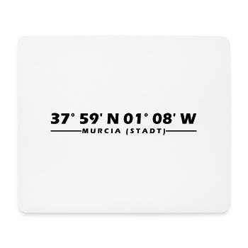 Murcia (Stadt) Koordinaten - Mousepad (Querformat) - Weiß - Vorne