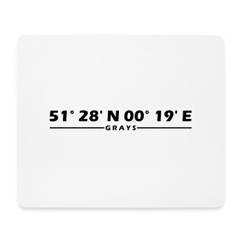 Gray's coordinates - Mouse Pad (horizontal) - white - Front