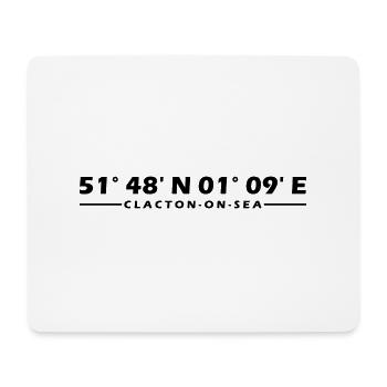 Clacton-on-Sea coordinates - Mouse Pad (horizontal) - white - Front