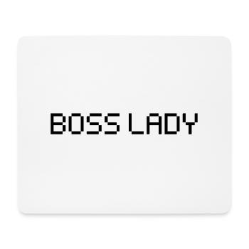 Dame patronne - Tapis de souris (format paysage) - blanc - Devant