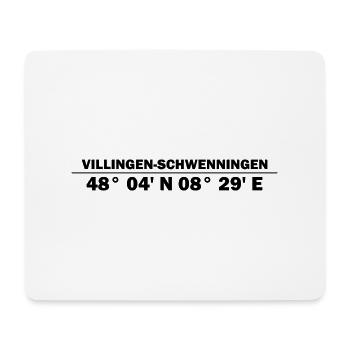 Villingen-Schwenningen Coordinates - Mouse Pad (horizontal) - white - Front