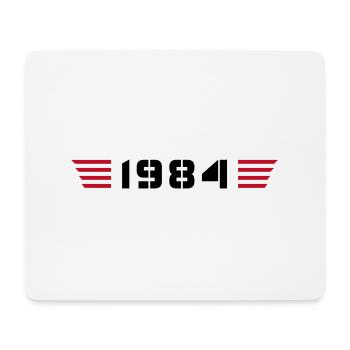 Année de naissance Né en 1984 - Fabriqué en 1984 - Tapis de souris (format paysage) - blanc - Devant
