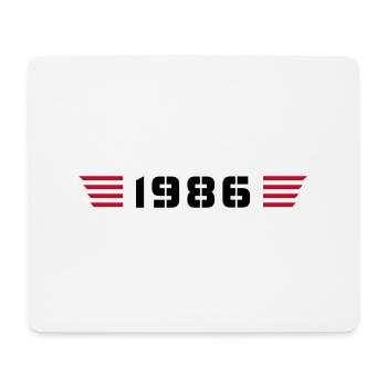 Année de naissance Anniversaire Né en - Fabriqué en 1986 - Tapis de souris (format paysage) - blanc - Devant