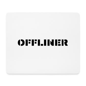offliner schwarz nicht online digital detox - Mousepad (Querformat) - Weiß - Vorne