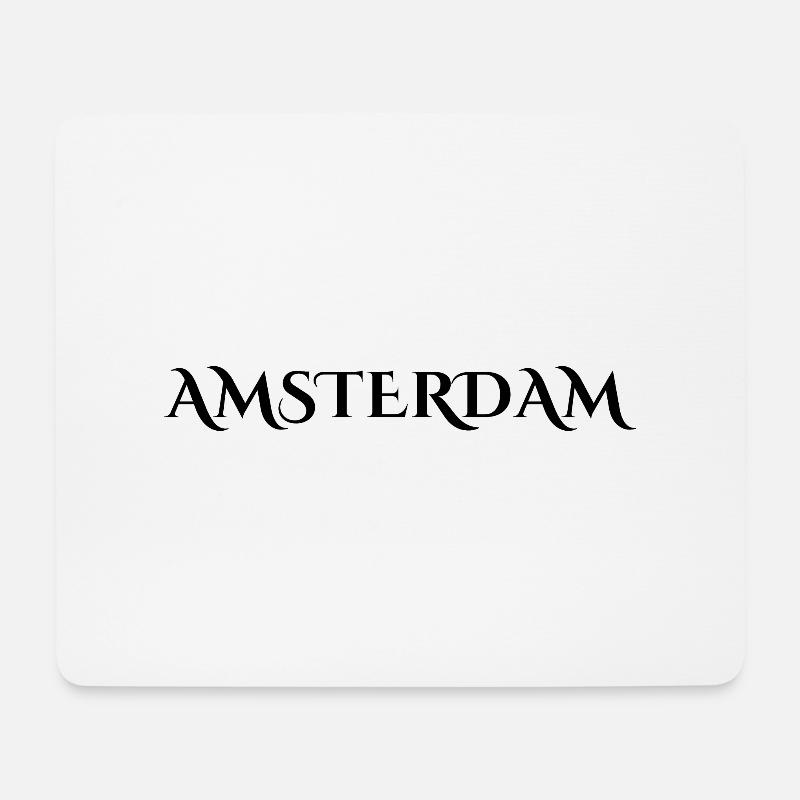 Amsterdam - Mousepad (Querformat) - Weiß